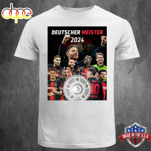 Original Bundesliga Deutscher Meister Bayer 04 Leverkusen T-shirt