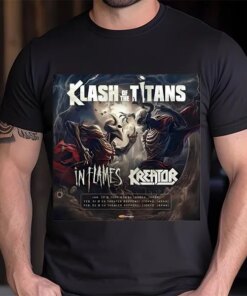 Original In Flames Kreator Klash Of The Titans Tour 2024 Shirt