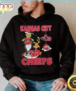 Original The Grinch And Dog Kansas City Chiefs Ornament Christmas 2023 T Shirt