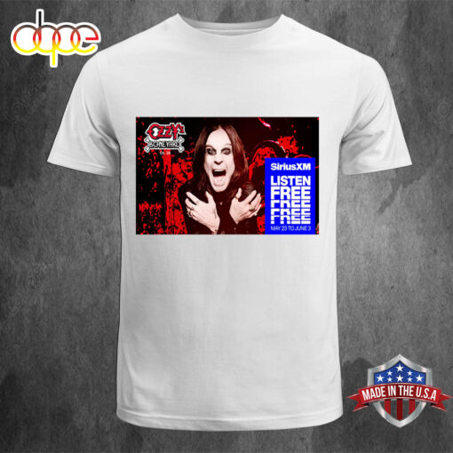 Ozzy Osbourne Listen Free Event Music 2024 Unisex T-Shirt