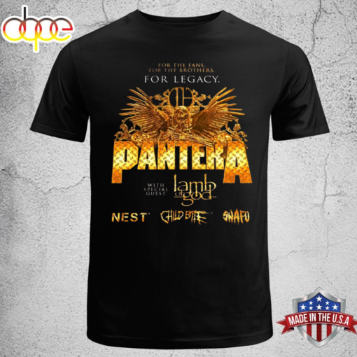 PANTERA For Legacy Tour 2024 Setlist Playlist T-shirt