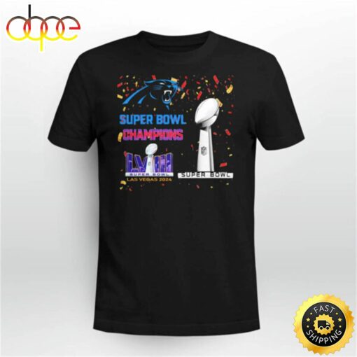 Panthers Super Bowl Champions Lviii Las Vegas 2024 Shirt