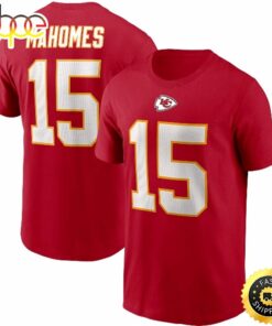 Patrick Mahomes Kansas City Chiefs Name &amp Number Red T-shirt