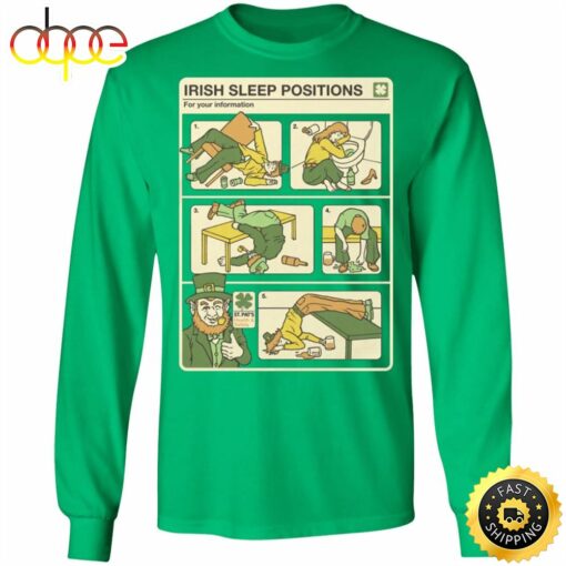 Patricks Day Irish Sleep Position Happy St. Patrick’s Day Shirt