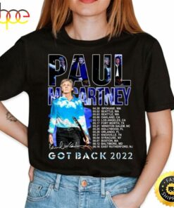 Paul McCartney Got Back Tour 2022 Unisex Black T-shirt