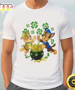 Paw Patrol Chase Rubble Lucky Dog St. Patrick’s Day T-Shirt