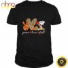 Peace Love Fall Snoopy Leopard Shirt