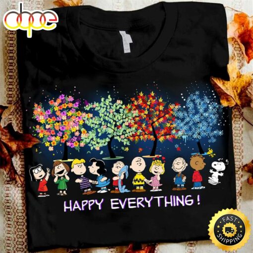 Peanuts Character Dog Happy Everything Shirt Gift For Thanksgiving Day