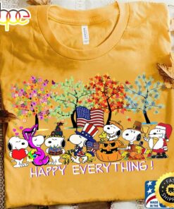 Peanuts Character Dog Happy Everything Shirt Gift For Thanksgiving Day Unisex