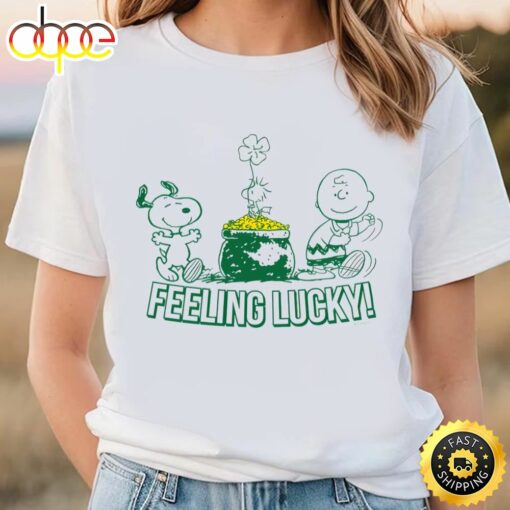 Peanuts Character St. Patrick’s Day With Snoopy T-Shirt