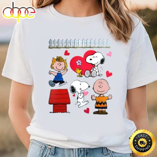 Peanuts Character Valentine Shirt