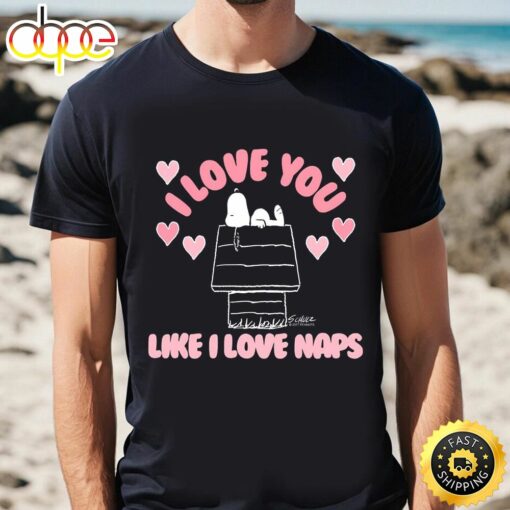 Peanuts Love You Like Naps Valentine T-Shirt