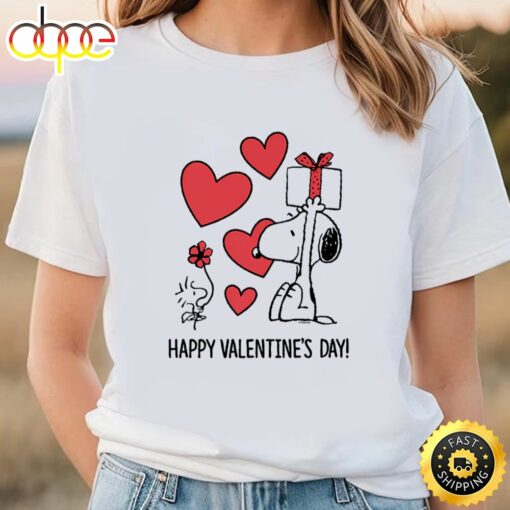 Peanuts Snoopy Happy Valentines Day T-Shirt