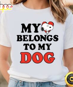 Peanuts Snoopy Heart Dog Shirt