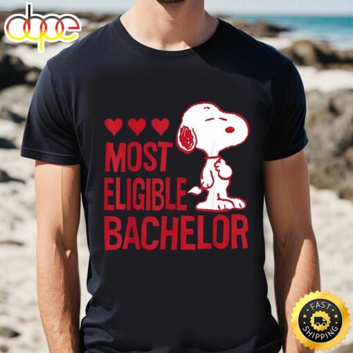 Peanuts Snoopy Valentine’s Bachelor T-Shirt