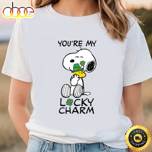 Peanuts St Patricks Snoopy Lucky Charm Shirt