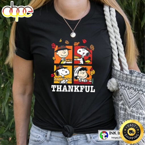 Peanuts Thanksgiving Charlie Brown &amp Snoopy Peanuts Thankful Essential T-shirt