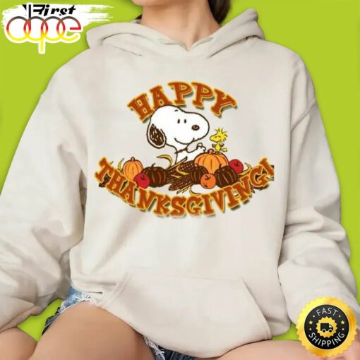 Peanuts Thanksgiving Shirt Happy Thanksgiving With Snoopy