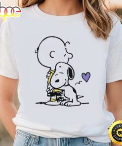 Peanuts Valentine’s Day Charlie Brown And Snoopy T-Shirt