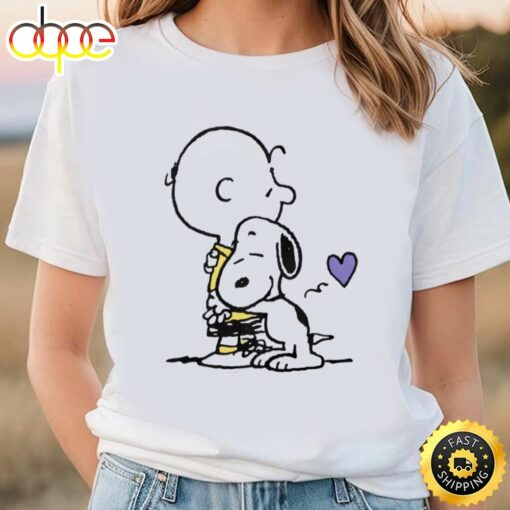 Peanuts Valentine’s Day Charlie Brown And Snoopy T-Shirt