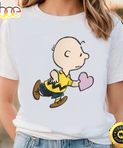 Peanuts Valentine’s Day Charlie Brown Heart T-Shirt