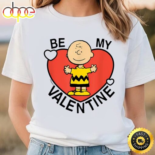 Peanuts Valentine Charlie Brown Heart T-Shirt