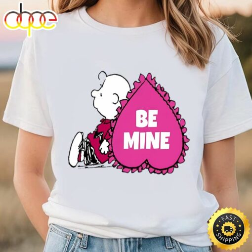 Peanuts Valentine Day Charlie Brown Heart T-shirt