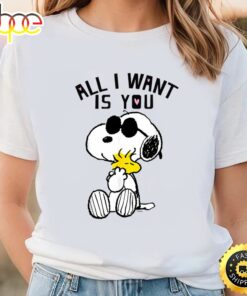 Peanuts Valentine Snoopy All I Want T-Shirt