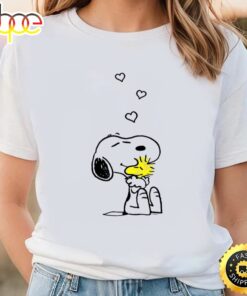 Peanuts Valentine Snoopy And Woodstock Hugs And Love T-shirt