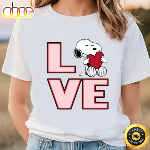 Peanuts Valentine Snoopy Love Youth T-Shirt