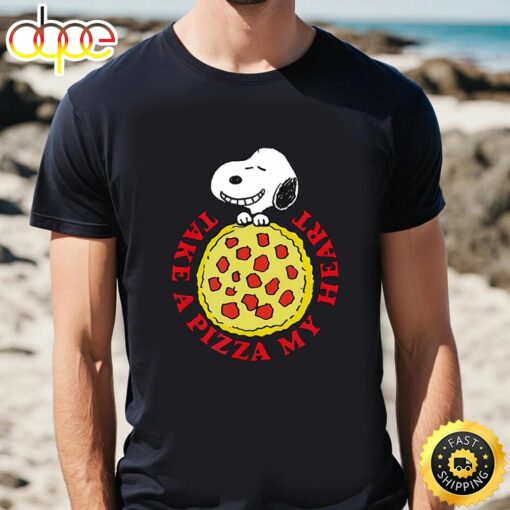 Peanuts Valentines ake A Pizza My Heart T-Shirt