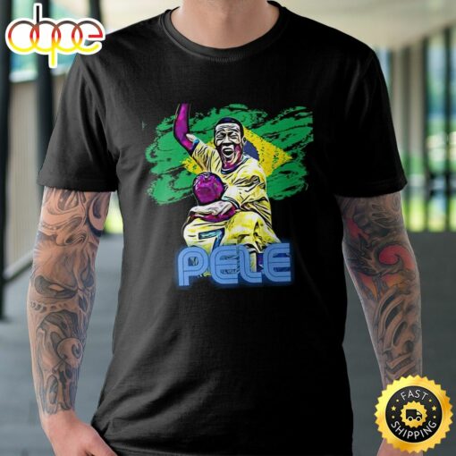 Pele Brazil Legend Number 10 Art Football Unisex T-shirt