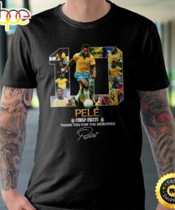Pele Pop Art Print Vintage Unisex Black T-Shirt