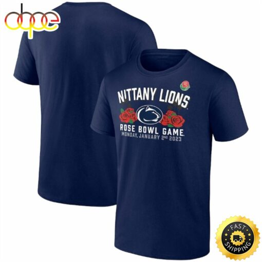 Penn State Nittany Lions Fanatics Branded 2023 Rose Bowl Gameday Stadium Navy T-shirt