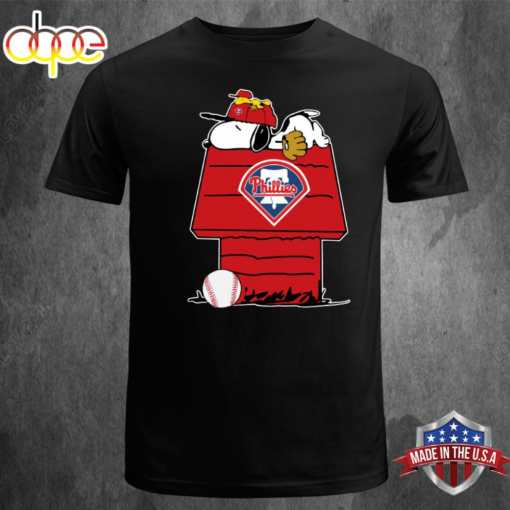 Philadelphia Phillies Snoopy Brown Philadelphia Unisex T-shirt