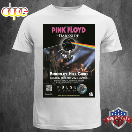 Pink Floyd 18 May 2024 Brierley Hill Civic Hall Unisex T-shirt