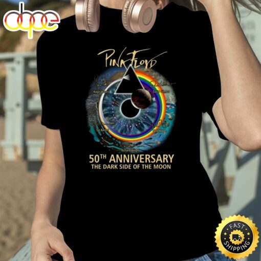 Pink Floyd 50th Anniversary The Dark Side Of The Moon Signatures 2023 Shirt