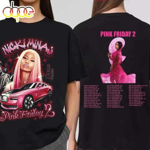 Pink Friday 2 Nicki Minaj 2024 Tour T-Shirt