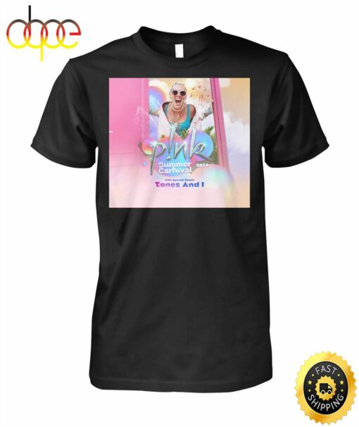 Pink Summer Carnival Tour 2024 Australia Shirts