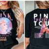 Pink Trustfall Tour 2023 Trustfall Album Tee Pink Singer Tour Music Festival Shirt Concert Apparel Tour Tshirt
