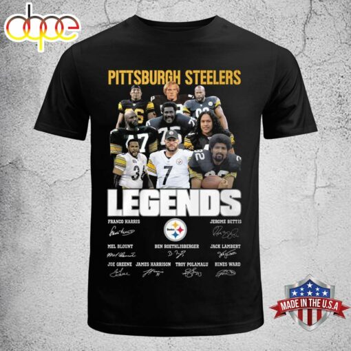 Pittsburgh Steelers Legends Unisex Black T-shirt