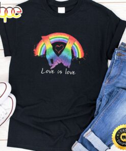Pride Hand In Hand Love Is Love Lgbt valentine Premium Valentines Day T-shirt