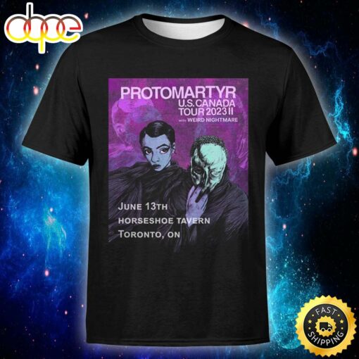 Protomartyr Us Canada Tour 2023 Unisex T-shirt