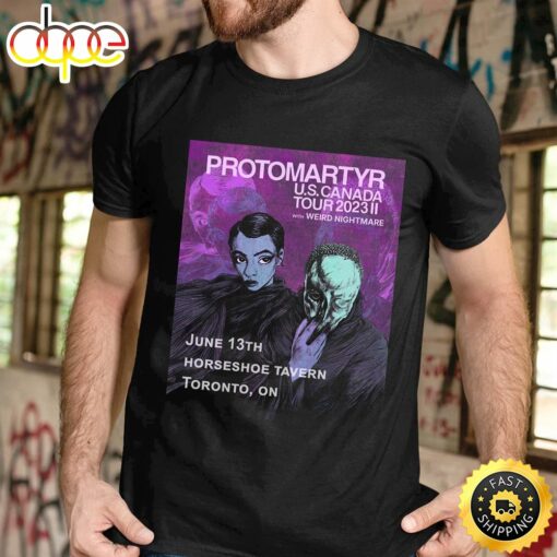 Protomartyr Us Canada Tour 2023 Unisex T-shirt