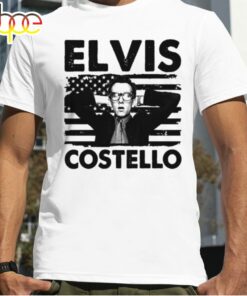 Proud Hits Elvis Costello Detour Live 2024 Us Flag shirt