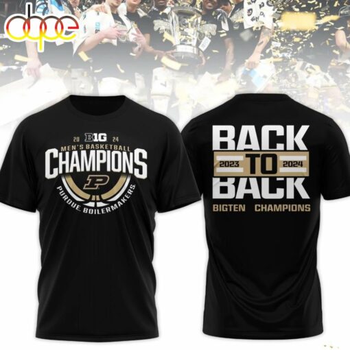 Purdue Boilermakers Men’s Basketball 2024 Big 10 Regular Season Champions T Shirt