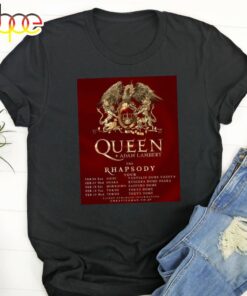 Queen Adam Lambert Announce 2024 Japanese Tour Black T-shirt
