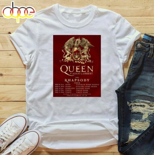 Queen Adam Lambert Announce 2024 Japanese Tour Unisex T-shirt