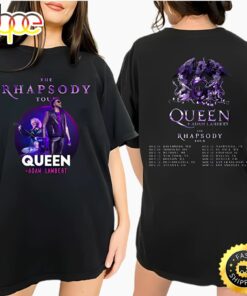 Queen Adam Lambert Rhapsody Tour 2 Sides Shirt