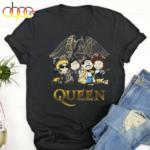 Queen Band Peanuts Comic Style Snoopy Dog For Fan Best T-Shirt